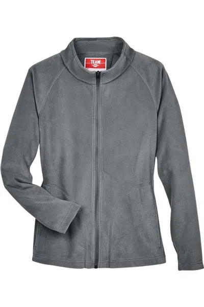 Team 365 Women's Campus Microfleece Jacket In Gray