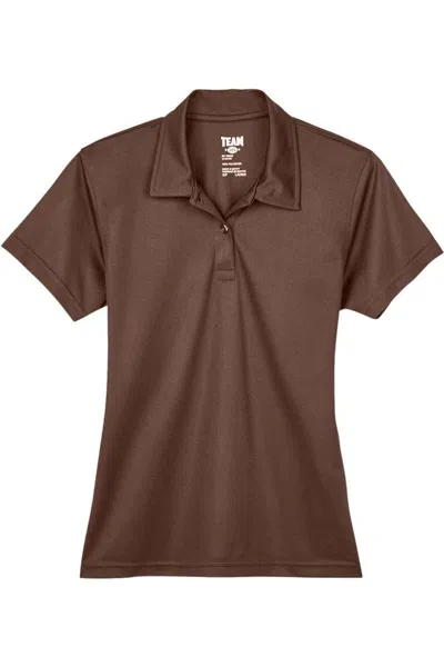 Team 365 Women's Command Snag Protection Polo In Brown