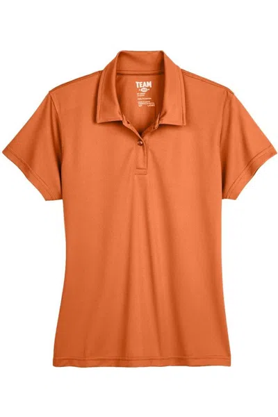 Team 365 Women's Command Snag Protection Polo In Orange