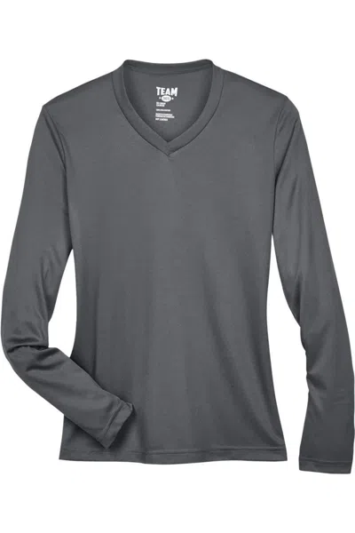 Team 365 Women's Zone Performance Long Sleeve T-shirt In Gray