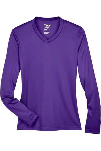 Team 365 Women's Zone Performance Long Sleeve T-shirt In Purple