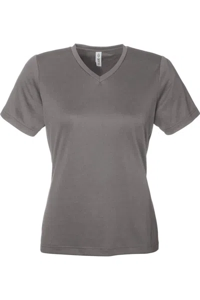 Team 365 Women's Zone Performance Mesh T-shirt In Gray