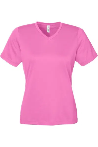 Team 365 Women's Zone Performance Mesh T-shirt In Pink