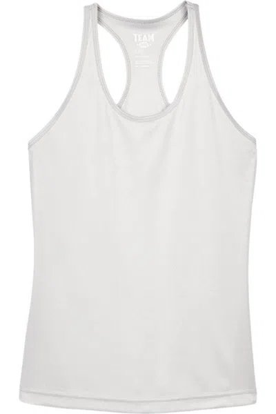 Team 365 Women's Zone Performance Racerback Tank In White