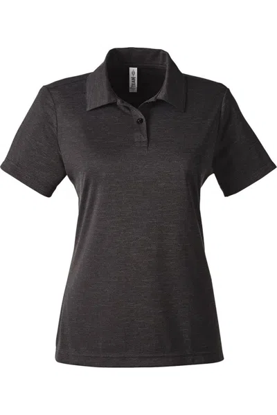 Team 365 Women's Zone Sonic Heather Performance Polo In Gray