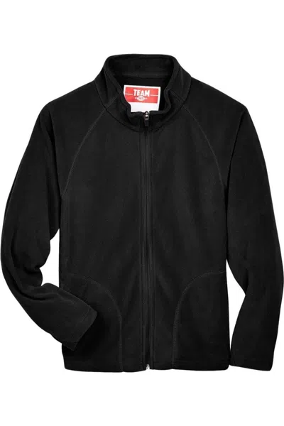 Team 365 Kids' Youth Campus Microfleece Jacket In Black