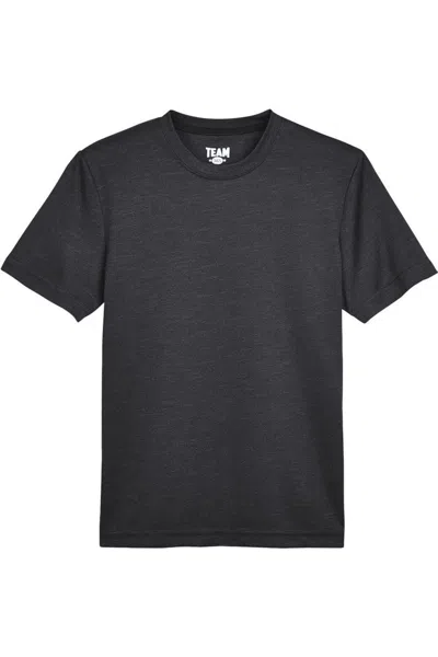 Team 365 Kids' Youth Sonic Heather Performance T-shirt In Black