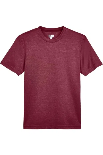 Team 365 Kids' Youth Sonic Heather Performance T-shirt In Pink