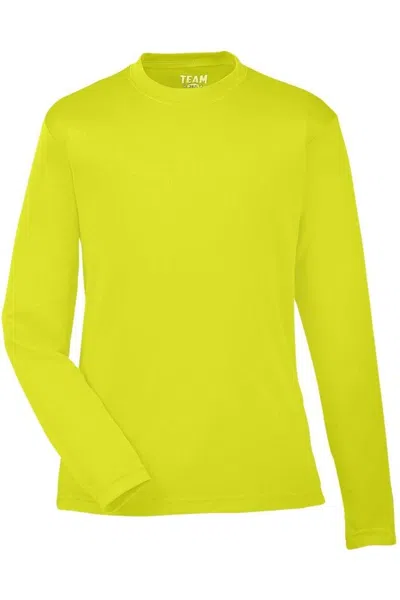 Team 365 Kids' Youth Zone Performance Long Sleeve T-shirt In Yellow