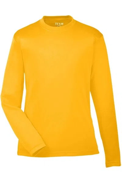 Team 365 Kids' Youth Zone Performance Long Sleeve T-shirt In Yellow