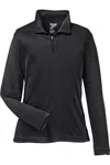 Team 365 Youth Zone Performance Quarter-zip Pullover In Black