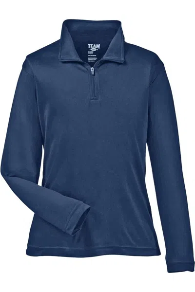 Team 365 Kids' Youth Zone Performance Quarter-zip Pullover In Blue