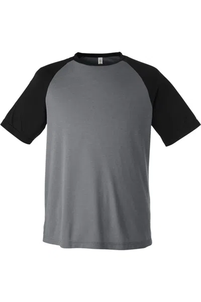 Team 365 Zone Colorblock Raglan T-shirt In Gray