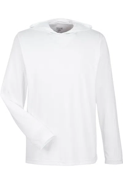 Team 365 Zone Performance Hooded T-shirt In White