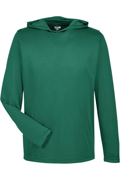 Team 365 Zone Performance Hooded T-shirt In Green