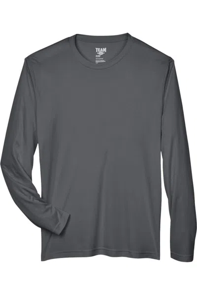 Team 365 Zone Performance Long Sleeve T-shirt In Gray