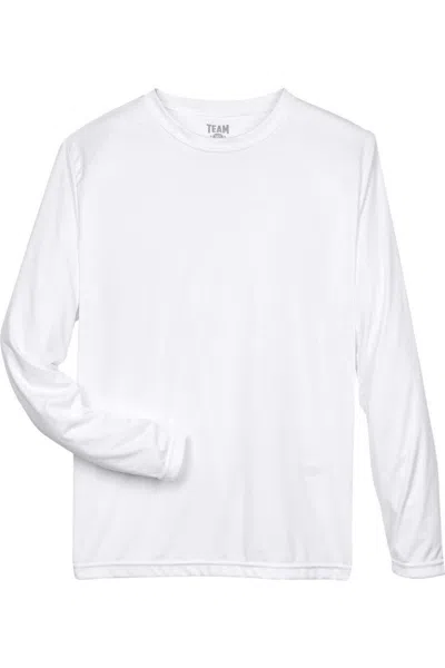 Team 365 Zone Performance Long Sleeve T-shirt In White