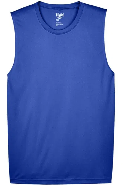 Team 365 Zone Performance Muscle T-shirt In Blue