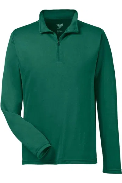 Team 365 Zone Performance Quarter-zip Pullover In Green