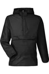 Team 365 Zone Protect Packable Anorak Jacket In Black