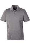 Team 365 Zone Sonic Heather Performance Polo In Gray