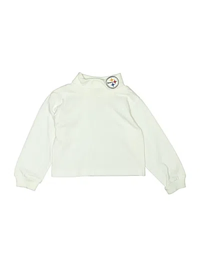 Pre-owned Team Apparel Kids' Long Sleeve Turtleneck In Ivory