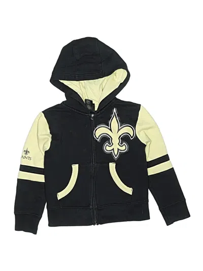 Pre-owned Team Apparel Kids' Zip Up Hoodie In Black