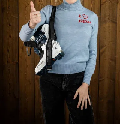 Team Event I Heart Lifties Sweater In Cornice Blue In Multi
