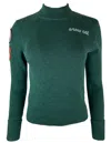 Team Event Women's Snow Cat Embroidered & Decorated Ski Sweater Color: Spruce Green In Green