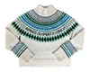 Team Event Women's White Après Experts Only Fair Isle Après Ski Sweater Color: Snow/ Multi In White