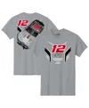 Team Penske Men's Gray Ryan Blaney Body Armor Car T-shirt In Gray