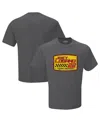 Team Penske Men's Heather Charcoal Joey Logano T-shirt In Gray
