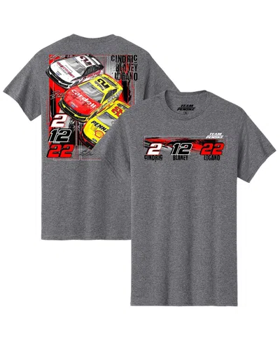 Team Penske Men's Heather Gray Car T-shirt