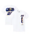 Team Penske Men's White Joey Logano Autotrader Car T-shirt In White