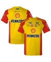 Team Penske Men's Yellow Joey Logano Shell/pennzoil Uniform T-shirt