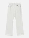 Team Wang Design Acceptance Flare Jeans In White