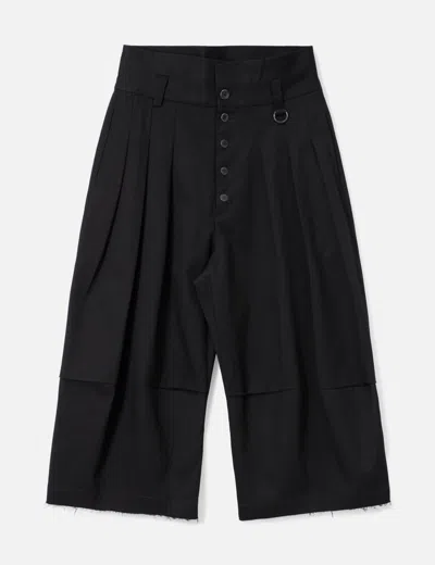 Team Wang Design Acceptance High-waisted Scimitar Trousers In Black