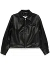 Team Wang Design Choices Faux Leather Jacket In Black