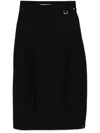 Team Wang Design Choices Faltenrock In Schwarz
