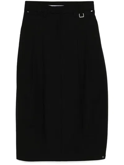 Team Wang Design Choices Faltenrock In Schwarz