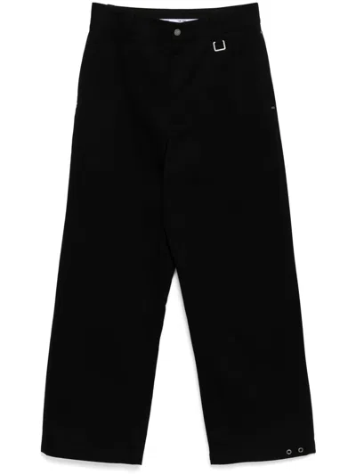 Team Wang Design Choices Washed Trouser In Black