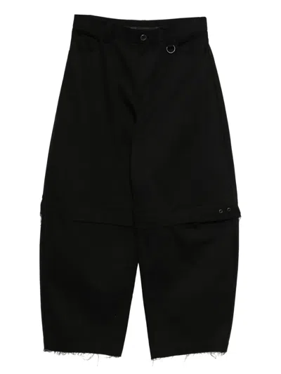 Team Wang Design Detachable Pants In Black