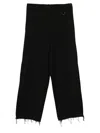 Team Wang Design Draped Trousers In Black