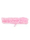 Team Wang Design Drawstring Textured Headband In Pink
