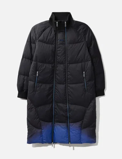 Team Wang Design Fila Puffer Coat In Black