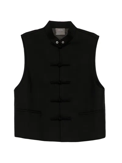 Team Wang Design Frog-fastening Sleeveless Jacket In Multi