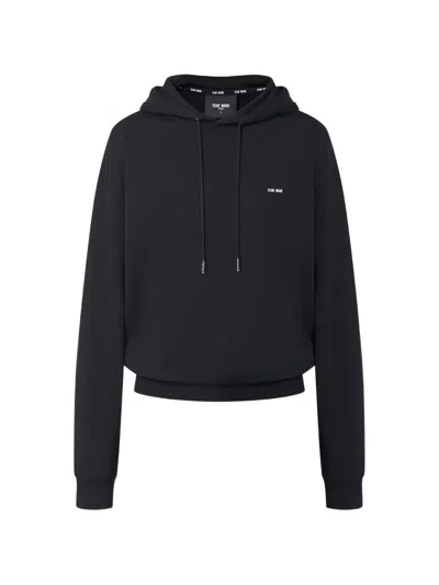 Team Wang Design Logo-detail Hoodie In Black