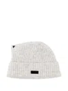 Team Wang Design Logo-patch Beanie In Gray