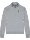 Team Wang Design Logo-print Zipped Track Jacket In Grey