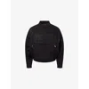 Team Wang Design Mens Black  X Billionaire Boys Club Brand-patch Cotton-blend Racing Jacket In Black
